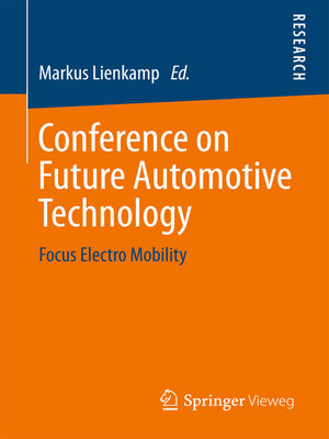 cover image of Conference on Future Automotive Technology
